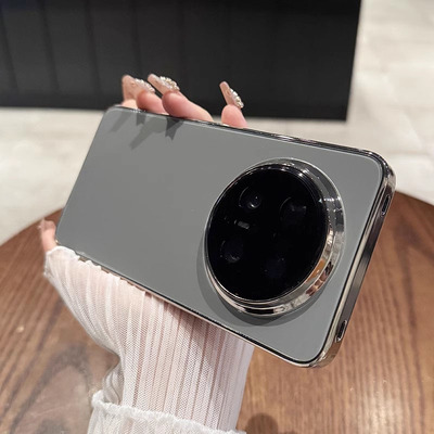 适用于华为mate70玻璃纯色手机壳