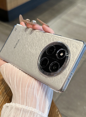 适用于荣耀x60pro手机壳新款轻薄电镀无边框荣耀400带镜头膜半包简约荣耀300高级感防摔x50商务硬套男女200