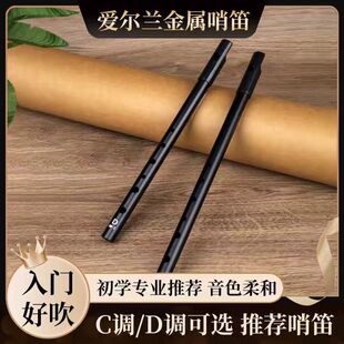 爱尔兰哨笛c调D调专业级竖笛高音质六孔金属笛子新款初学者小乐器