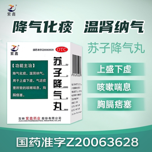 紫鑫 苏子降气丸降气化痰温肾纳气止咳平喘咳嗽气喘药感冒咳嗽AC