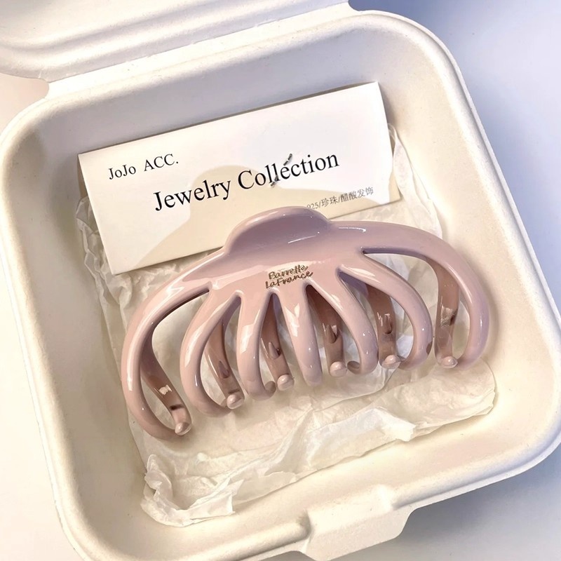 橡皮粉~金标字母抓夹女鲨鱼夹