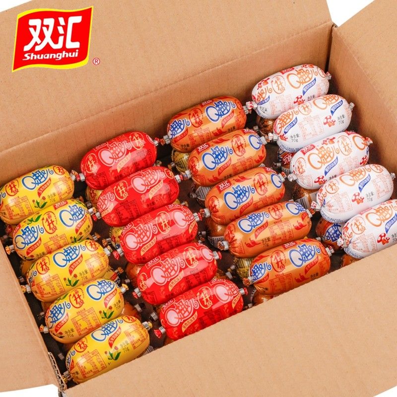 双汇Q趣味道磨菇香辣孜然玉米70g香肠QQ肠多种口味混搭泡面搭档