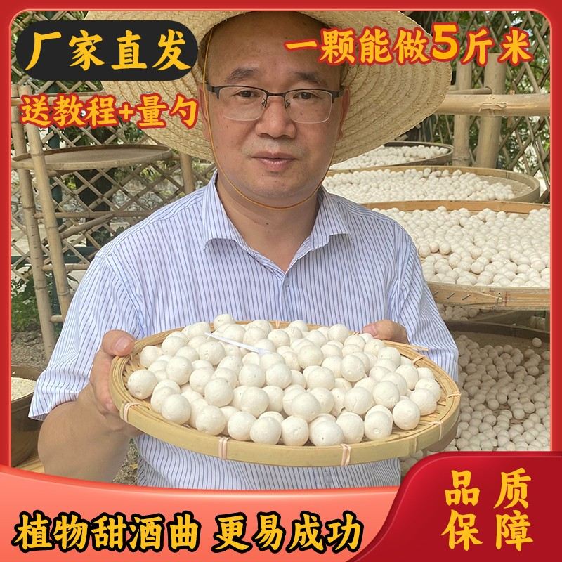 醇香甜酒曲米酒醪糟酒酿家用酵母简单新手发酵手工传统高活性