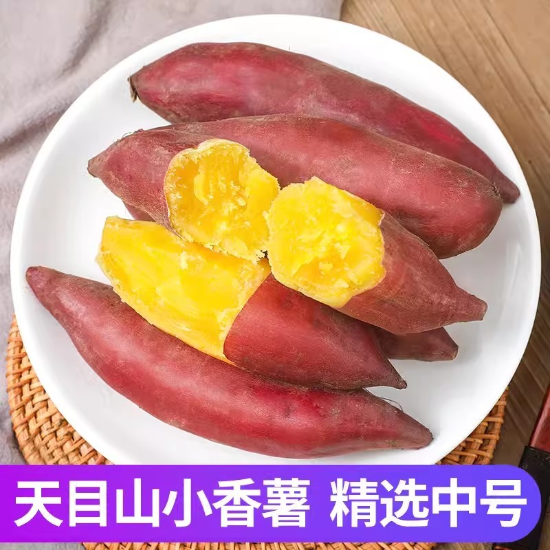 天目山小香薯 新鲜沙地红薯粗粮辅食 农产品地瓜5斤 当季新鲜蔬菜