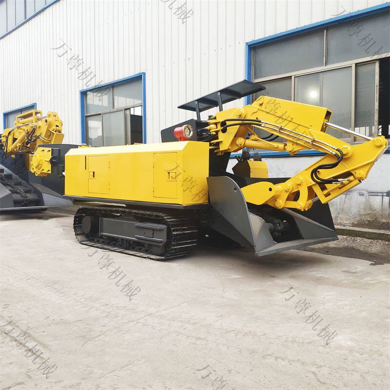 80顶管扒渣机厂家 隧道矿用巷道施工出渣机 履带液压挖渣机