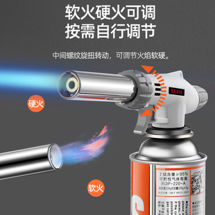 卡式气罐喷火枪户外烧烤点火器木炭点火枪厨房烘焙烧猪毛喷枪