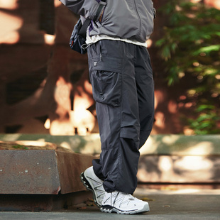 宽松户外运动长裤 宇透秋季 裤 男潮机能伞兵工装 子 防泼水登山冲锋裤