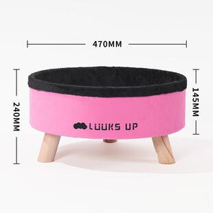 通用宠物床猫床冬天保暖泰迪狗窝宠物用品 .路可丝云朵圆猫窝四季