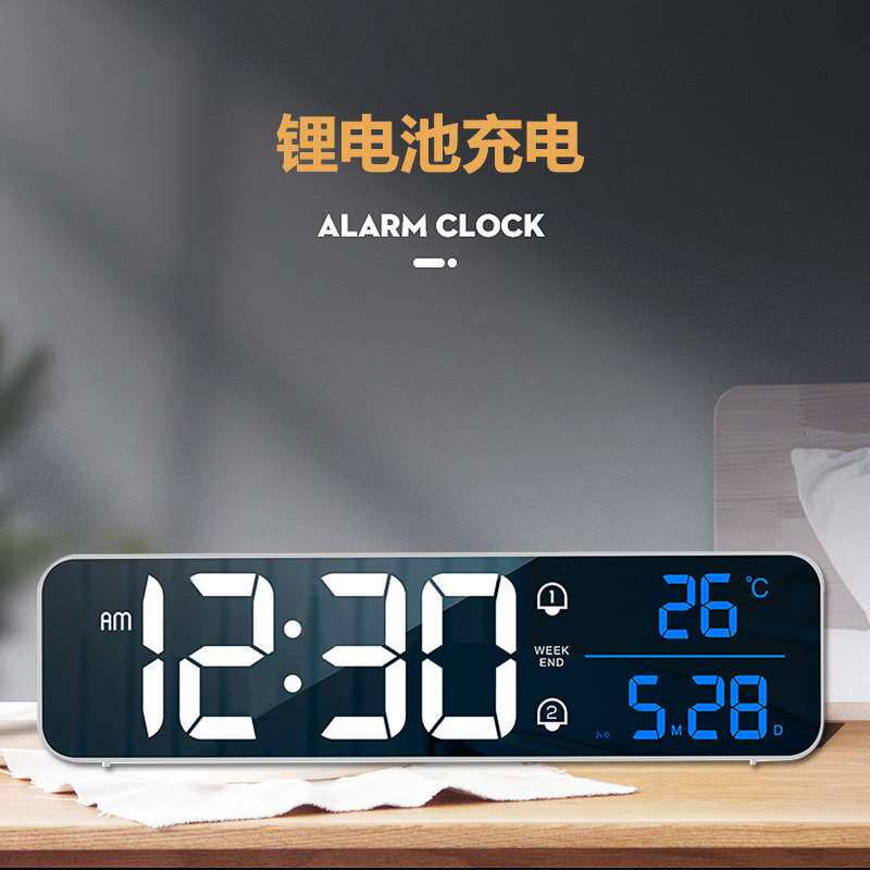 跨境充电LED挂钟电子数码音乐闹钟办公简约智能方形时钟wallclock属于什么档次？