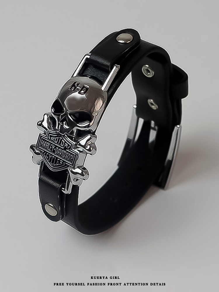 멋진 STEAMPUNK 해골 팔찌 맞춤형 유럽과 미국의 INS 팔찌 힙합 복고풍 핸드 쥬얼리 남성과 여성을위한