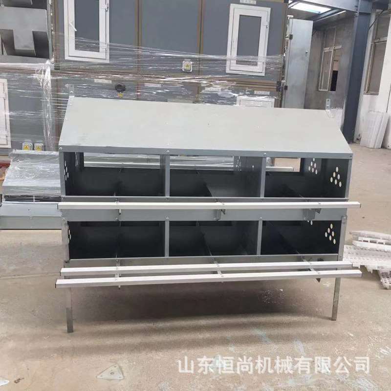 蛋鸡种鸡专用24穴产蛋箱农场鸡棚养鸡热镀锌自动集蛋式双层产蛋箱