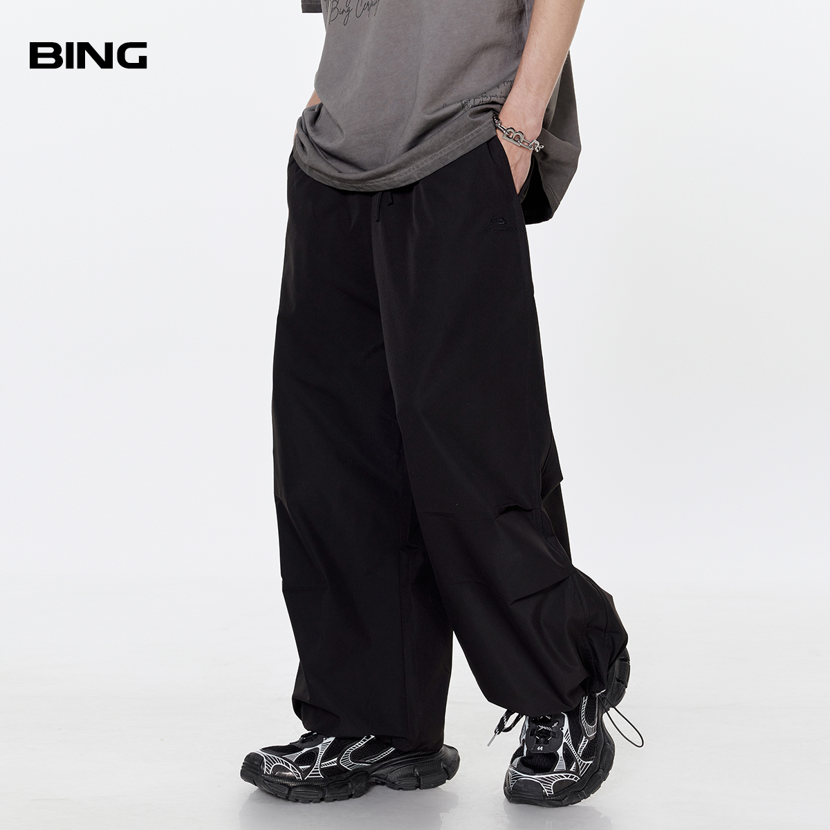BING长裤宽松潮牌运动休闲裤阔腿