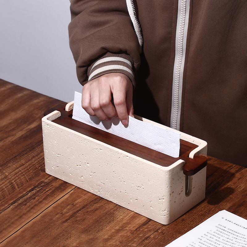 可以定制logo台面擦手纸盒