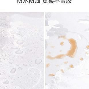 免胶静电玻璃贴膜窗户贴纸透光不透明家用推拉门浴室防窥田园青苇