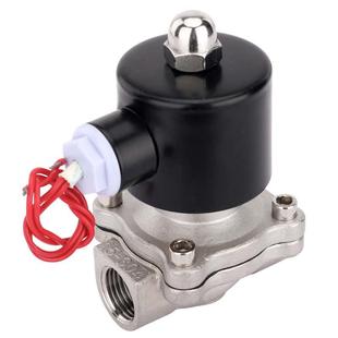 304不锈钢电磁阀水阀AC220V DC24V气阀12V常闭2分4分6分1寸2W 包邮