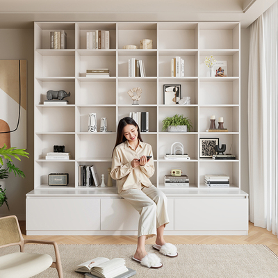 整墙卡座书柜定制柜子储物柜家用