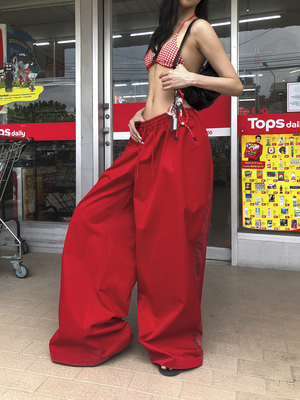 美式复古夏季长裤休闲裤