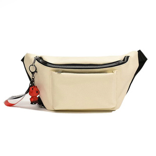 百搭胸包女软皮质感腰包户外简约休闲斜挎饺子包 VERLABOITE时尚