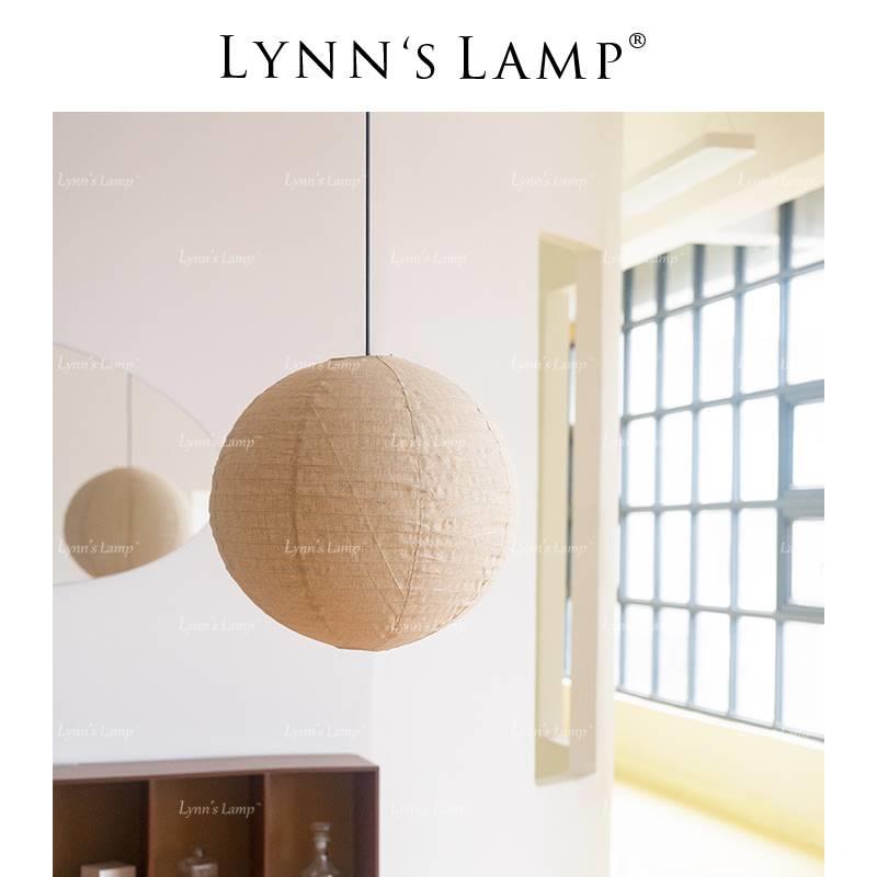 Lynn&#39;s立意侘寂风日式布艺吊灯野口勇餐厅卧室国风中式