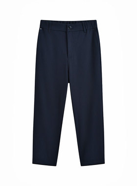 MIIWII末未25秋藏青色百搭长裤通勤显瘦锥形休闲裤女K253216