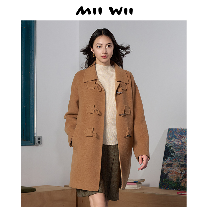 MIIWII/末·未驼色双面呢大衣