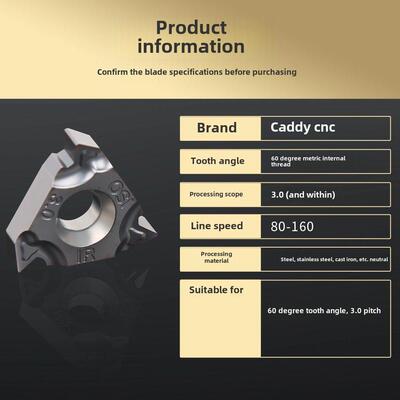 Caldecott数控内螺纹刀片16Ir 11Ir灰色和黑色钢零件/不锈钢通用