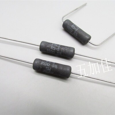 进口原装 RS005150R0JB12 RS-5 5W 150R 5% 黑色绕线军规低噪电阻