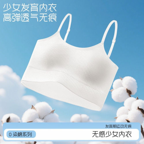细肩带纯色少女内衣女学生文胸秋