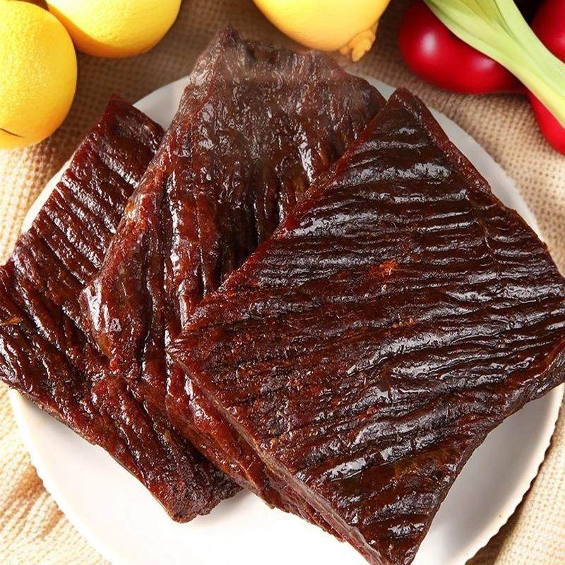 风干大片牛肉500g四川牛肉干冷吃牛肉零食散装麻辣手撕肉干