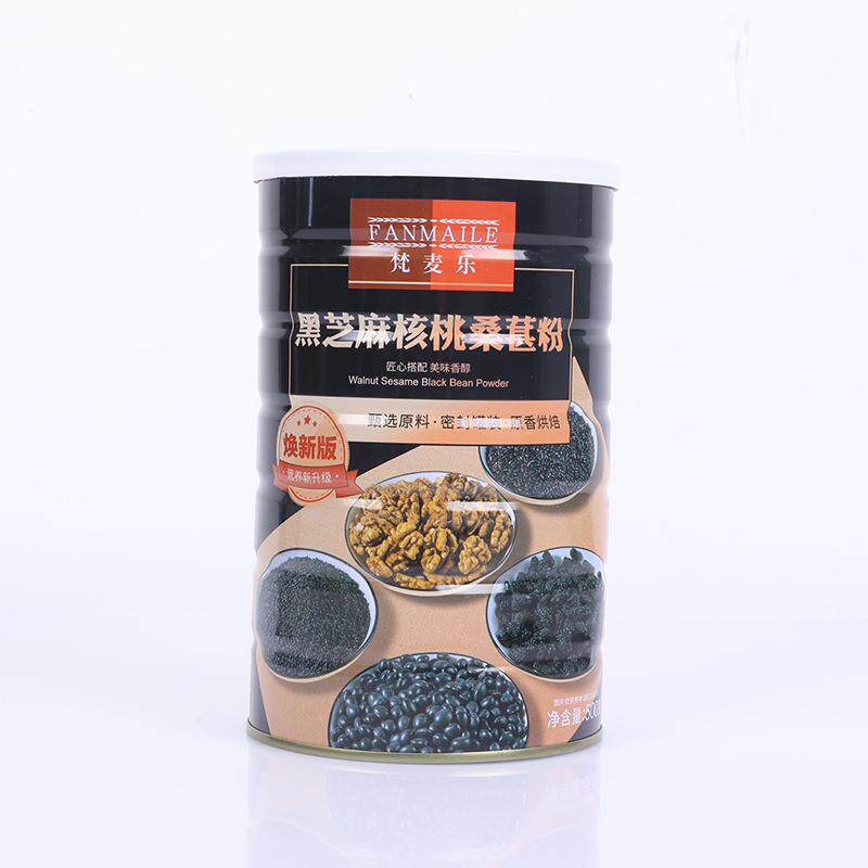 黑芝麻核桃桑葚粉500g罐装