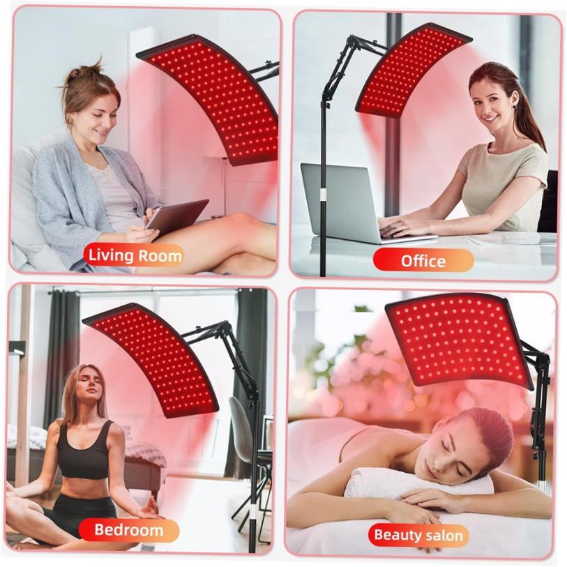 Red Infrared Light Therapy Lamp for Face and Body with Stand