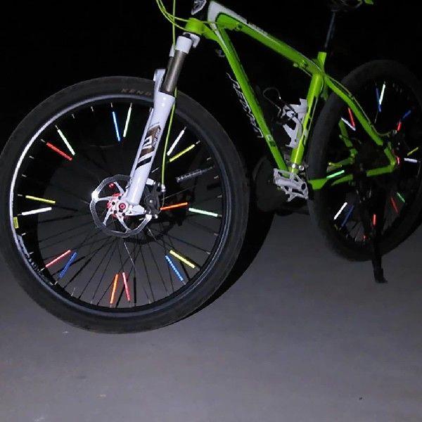 12pcs Bicycle Light Safety Warning Light Tube Cycling