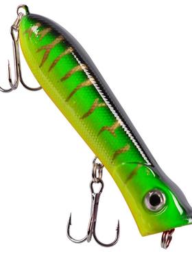 1Pcs Popper Fishing Lure Wobblers 3D Eyes 8cm 11.4g Topwater