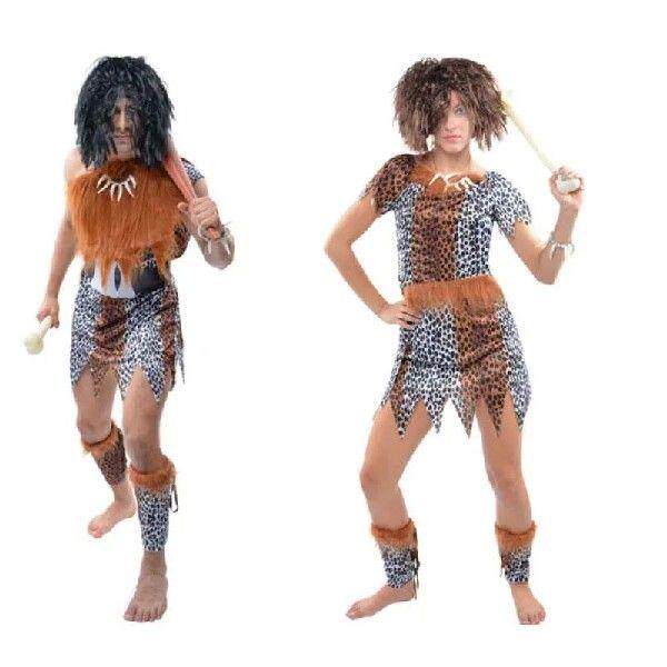Boys Girls Woman African Original Savage Costume Wild Man