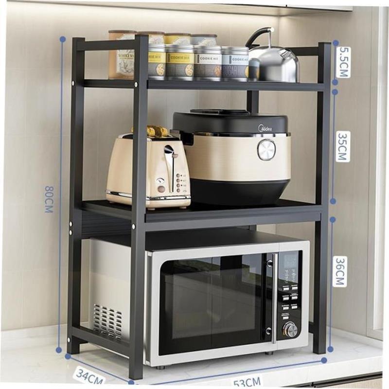 3-Tier toaster tray stand microwave oven rack Kitchen shelf