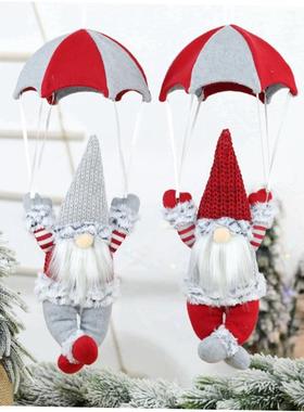 Christmas tree decoration Faceless skydiving old man pendant