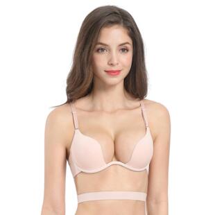 Low Bra文胸 Deep Push Cut Bras Backless Lingerie Sexy