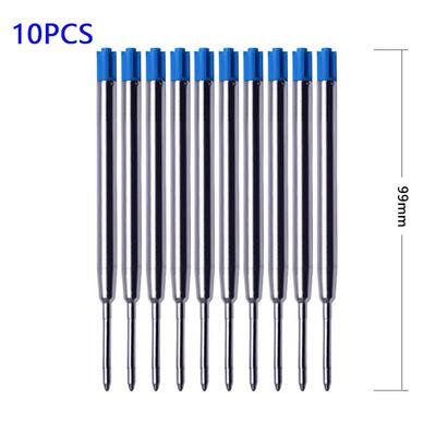 10Pcs 9.8cm Replaceable Metal Pen Refills 1.0mm Special Offi