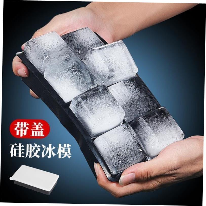 15/24Cubes Silicone Ice Cube Tray Molds with Lid硅胶冰格带盖