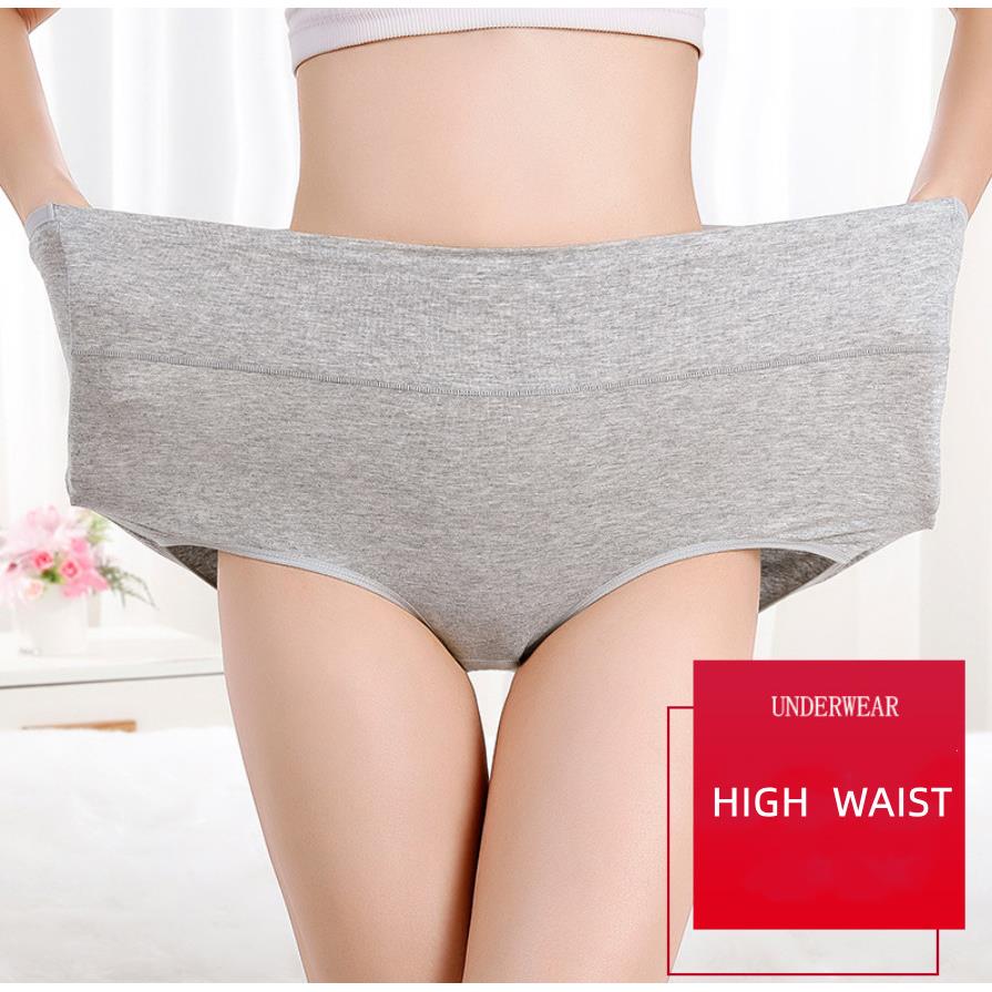 Women Cotton Underwear High Waisted Ladies Panties Plus Size