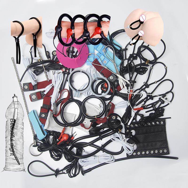 Estim Penis Ring,Electric Shock Bdsm Cock Sheath Ball Stretc