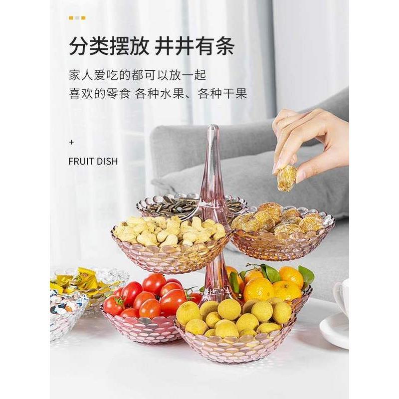 Multi - layer fruit tray creative snacks inventory rack