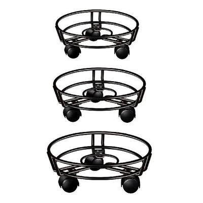 Planter Trolley Balcony Garden Home Rolling Plant Stand Pot