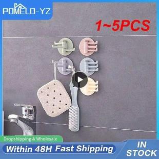 Hooks Rotating Rotatable Seamless Strong Adhesive 5PCS