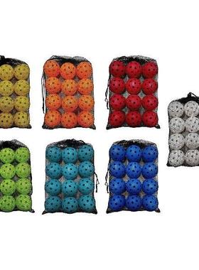 12 Pieces Pickleball Balls with 40 Small Precisely Drilled