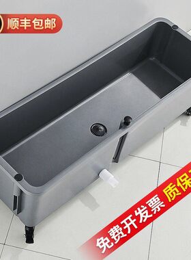 九牧拖把池商用大号洗拖布池地盆长方形家用户外阳台移动污水槽墩