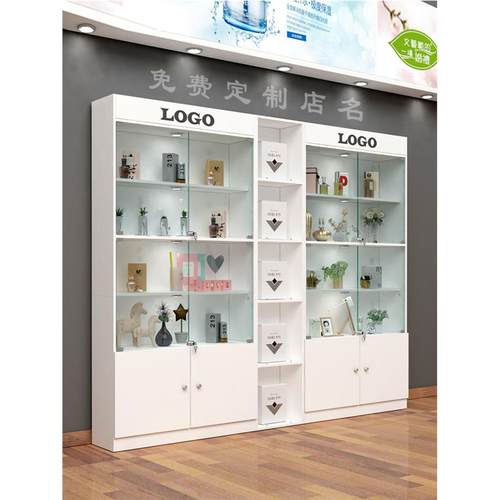 玻璃展示柜带锁适用於礼