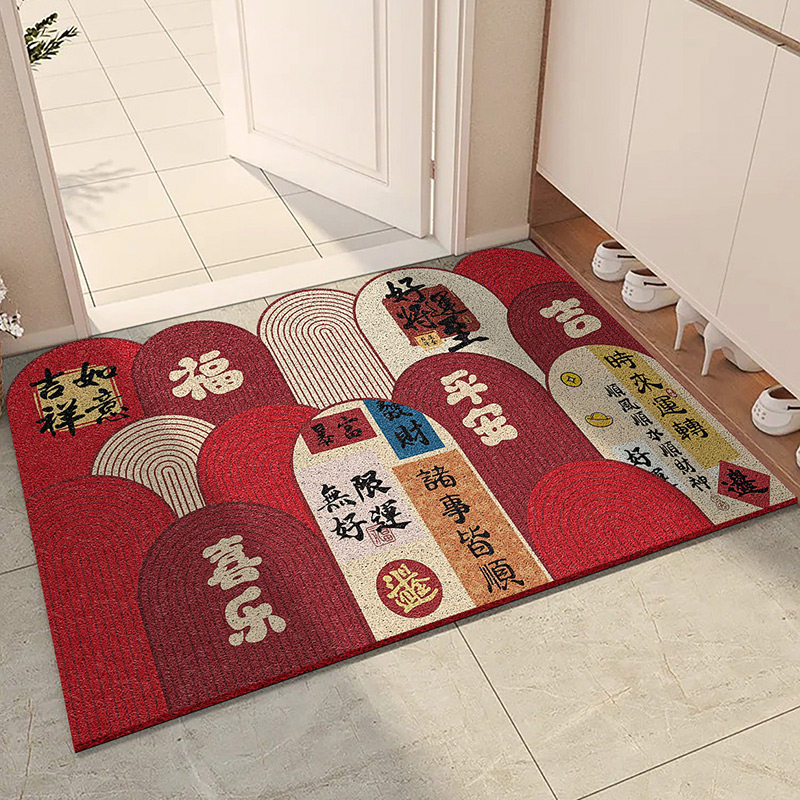 新中式入户地垫家用大门口进门门垫可裁剪脚垫门外室外玄关地毯,居家布艺,入户地垫,淘宝优惠券,粉丝福利购,淘宝优惠卷