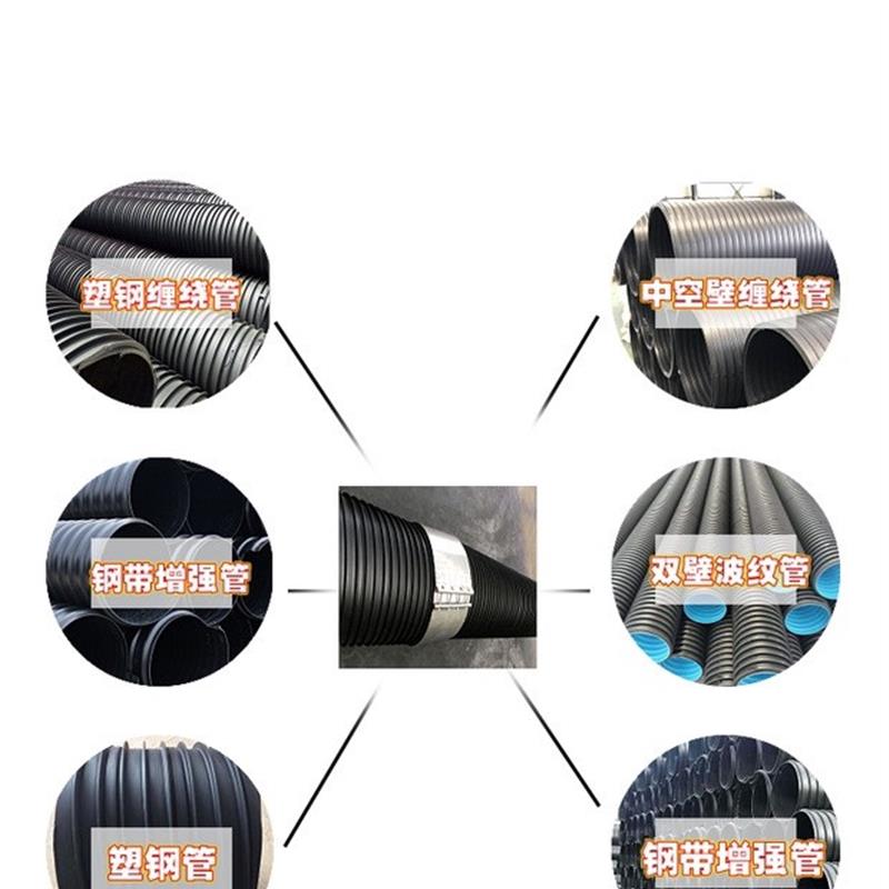 塑钢缠绕管卡箍抱箍不锈钢卡箍DN200-DN2600波纹管市政排水排污