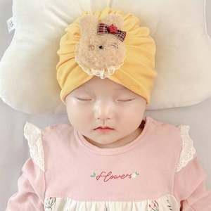 初生婴幼儿胎帽子春秋季款女宝宝囟门帽护卤门新生儿0一3月小月龄